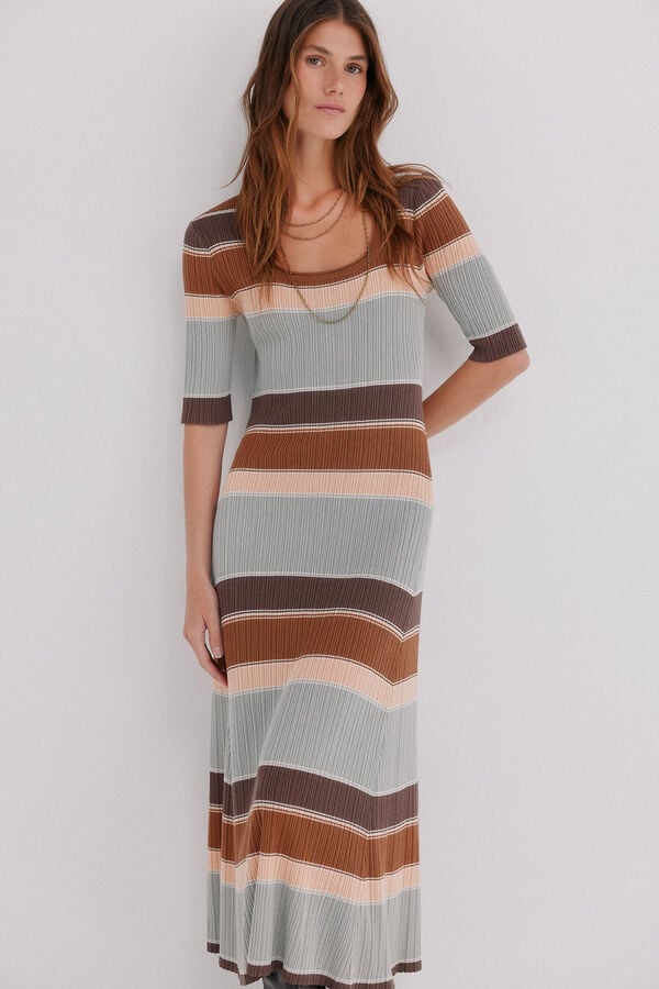 Hoss Intropia Aria. Vestido de malha Multicolorido