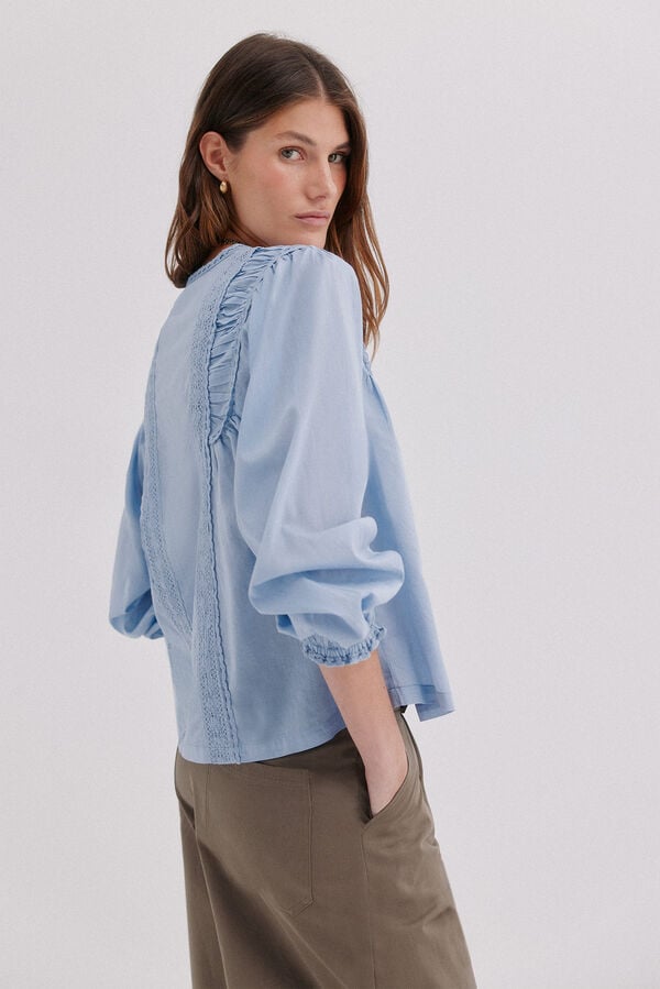 Hoss Intropia Caelia. Blusa fluida Azul