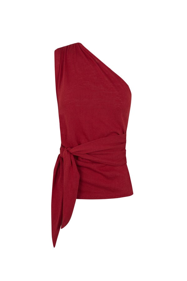 Hoss Intropia Marilo.Top assim&eacute;trico Vermelho
