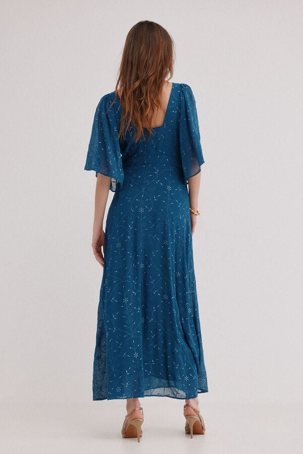 Hoss Intropia Alma. Vestido flu&iacute;do Azul