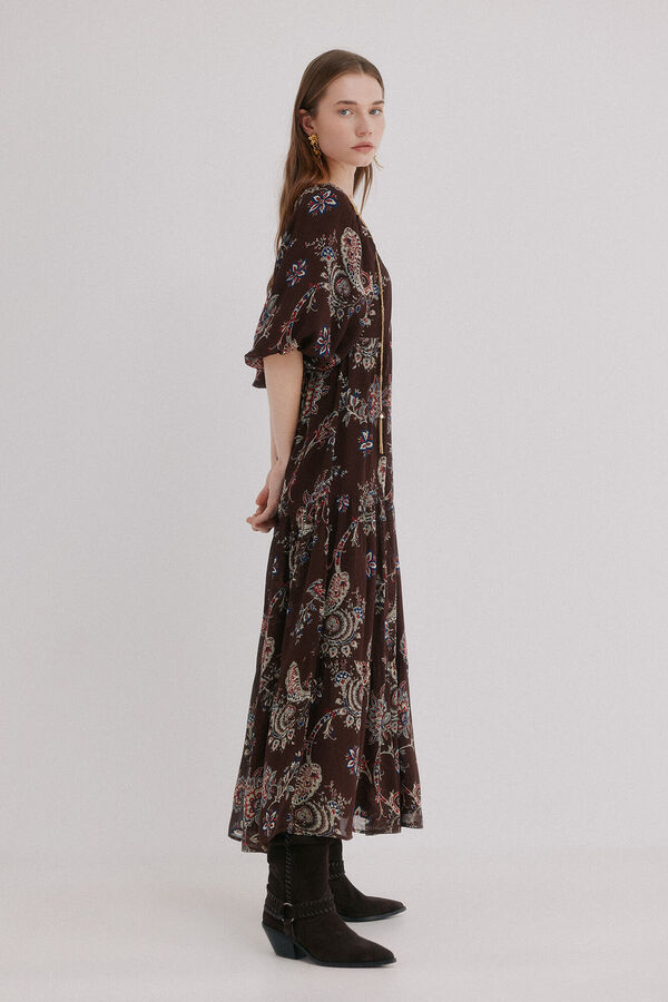 Hoss Intropia Adela. Vestido estampado Castanho