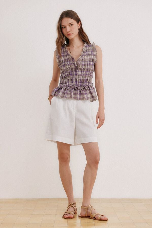 Hoss Intropia Galilea. Top xadrez Roxo