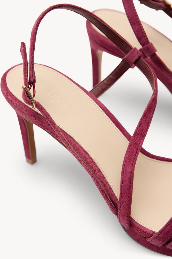 Hoss Intropia Mireia. Sandalias tac&oacute;n ante Lila