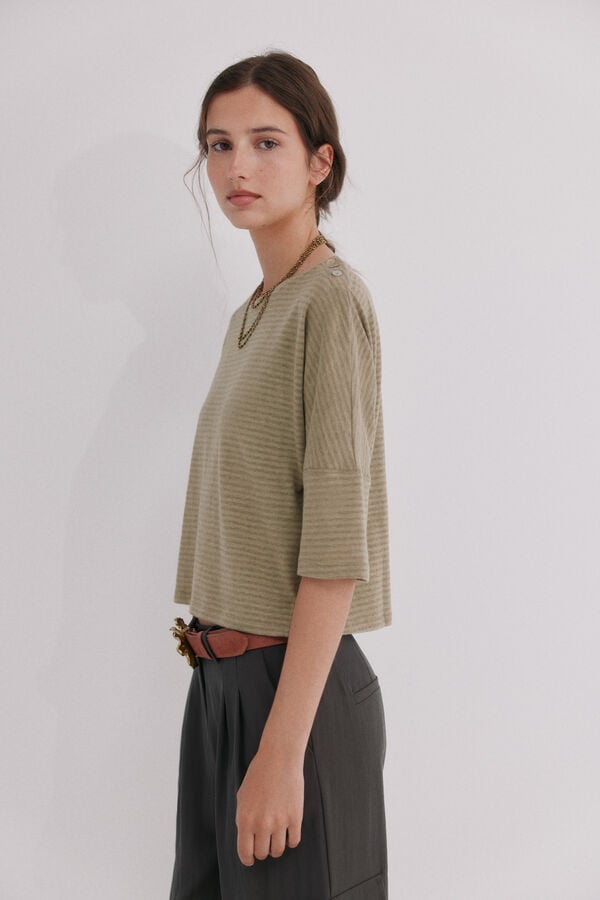 Hoss Intropia Marie. Camiseta lavada Marron