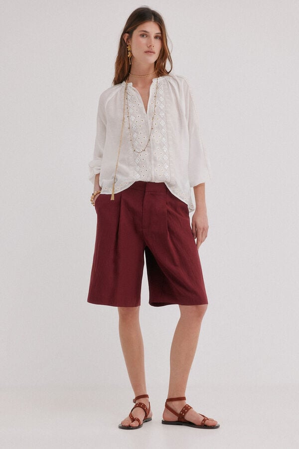 Hoss Intropia Constance. Blusa de manga comprida Branco