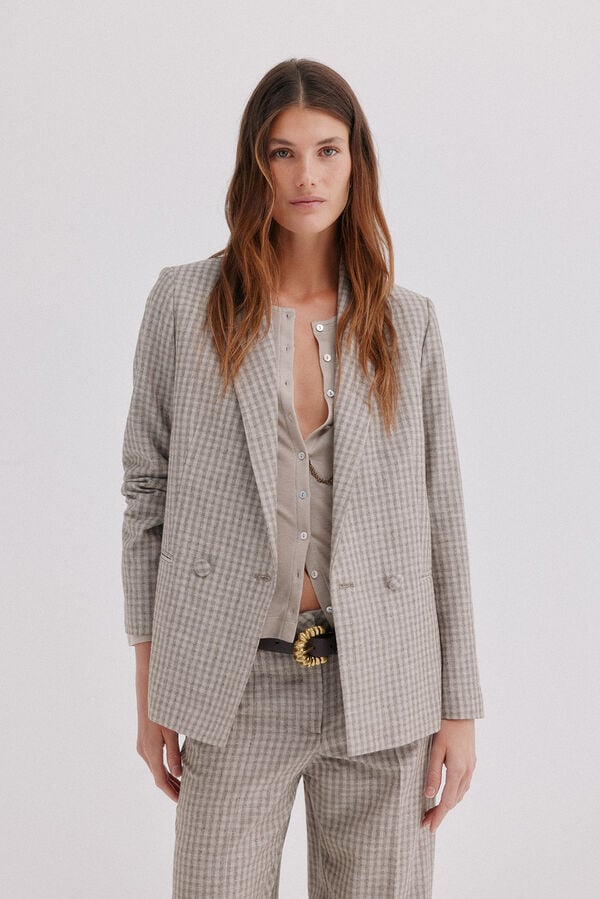Hoss Intropia Eleanor. Blazer cruzada Marfil