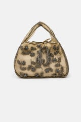 Hoss Intropia Nayara. Bolso de organza bordado Rosa