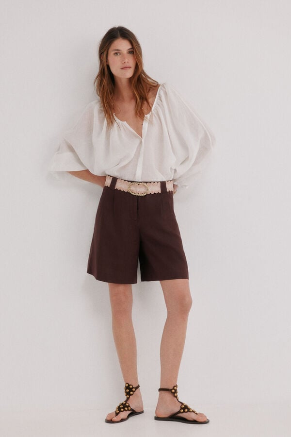 Hoss Intropia Caroline. Blusa de manga comprida Branco