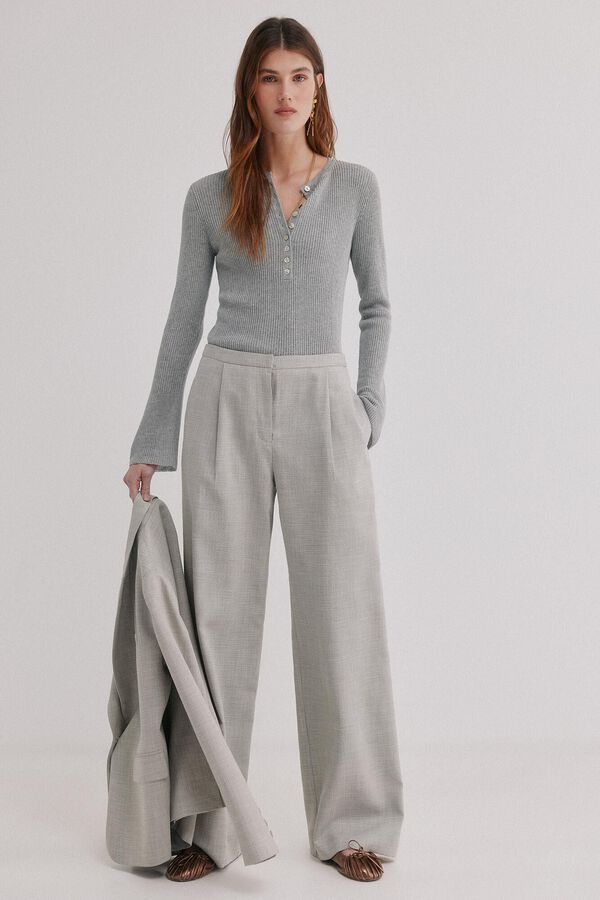 Hoss Intropia Bimba. Pantalones de traje Gris