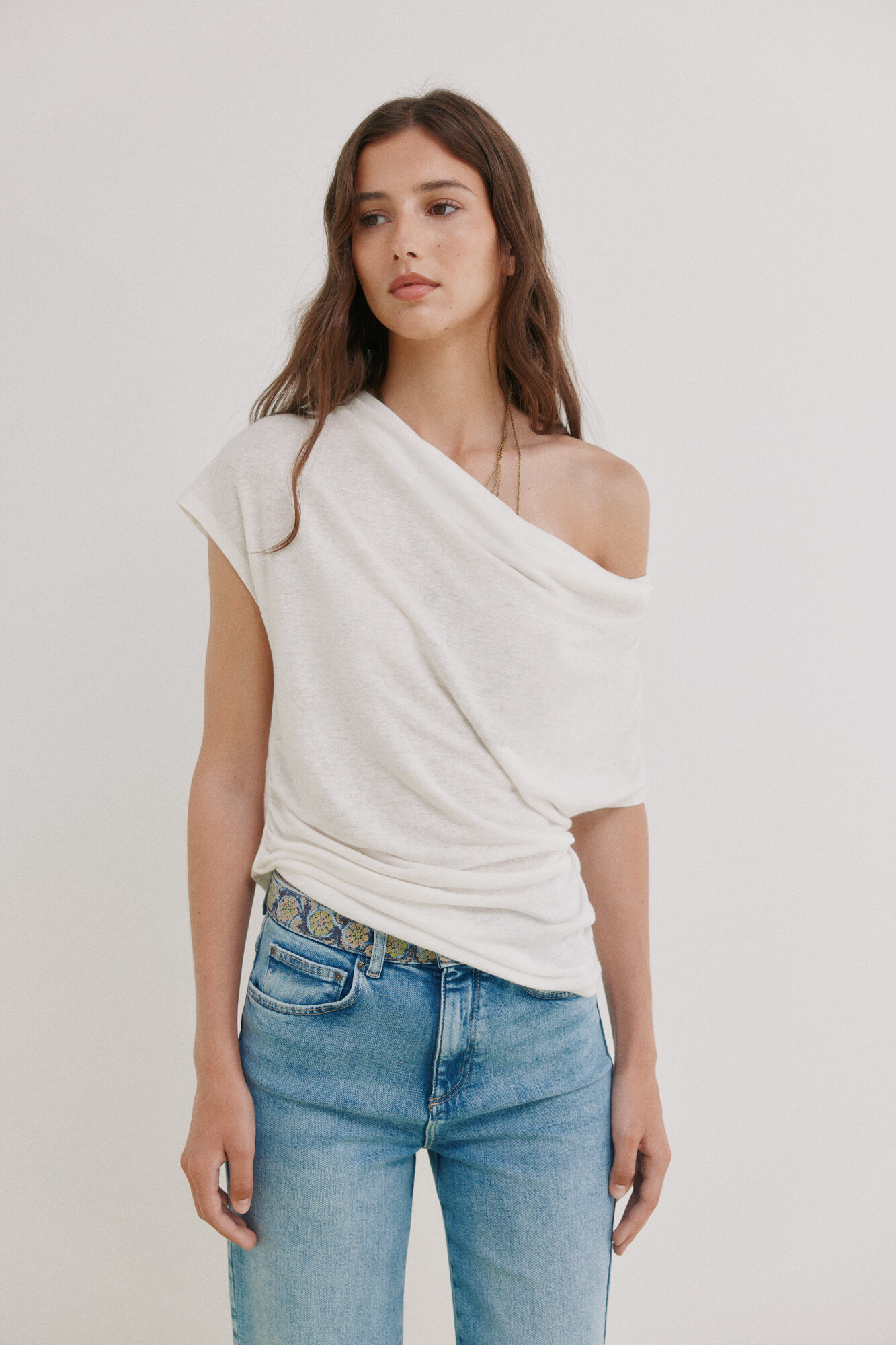 Hoss Intropia Madeline. Camiseta drapeada