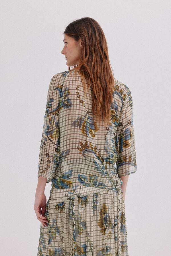Hoss Intropia Cianna. Blusa estampada Multicolorido