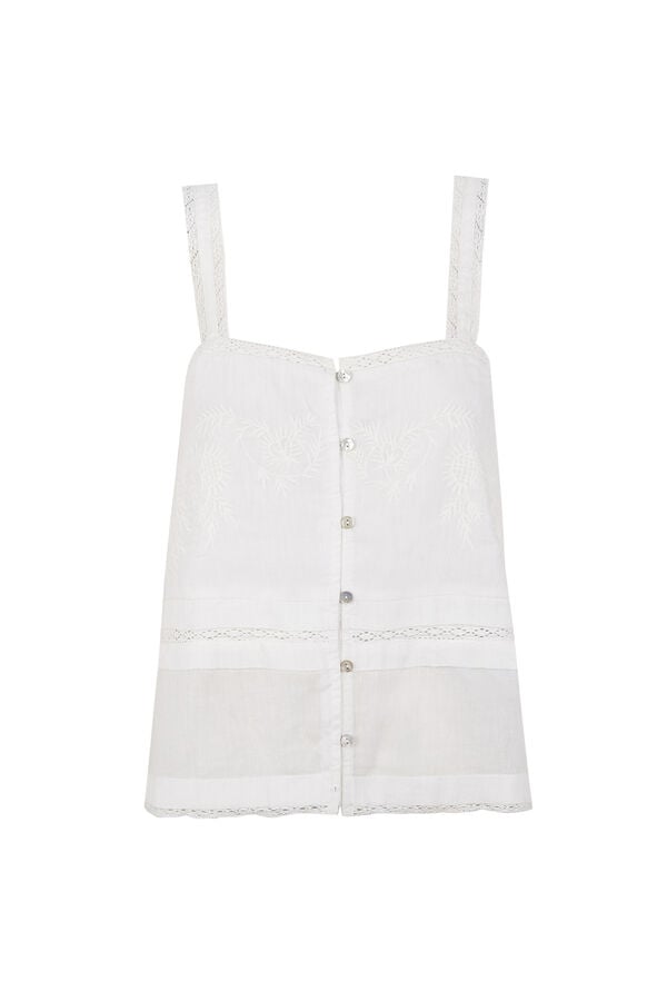 Hoss Intropia Camisa fluida Camelia Branco