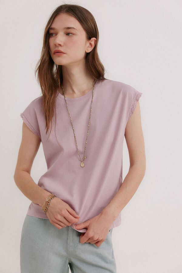 Hoss Intropia Momo. T-shirt lavada Roxo