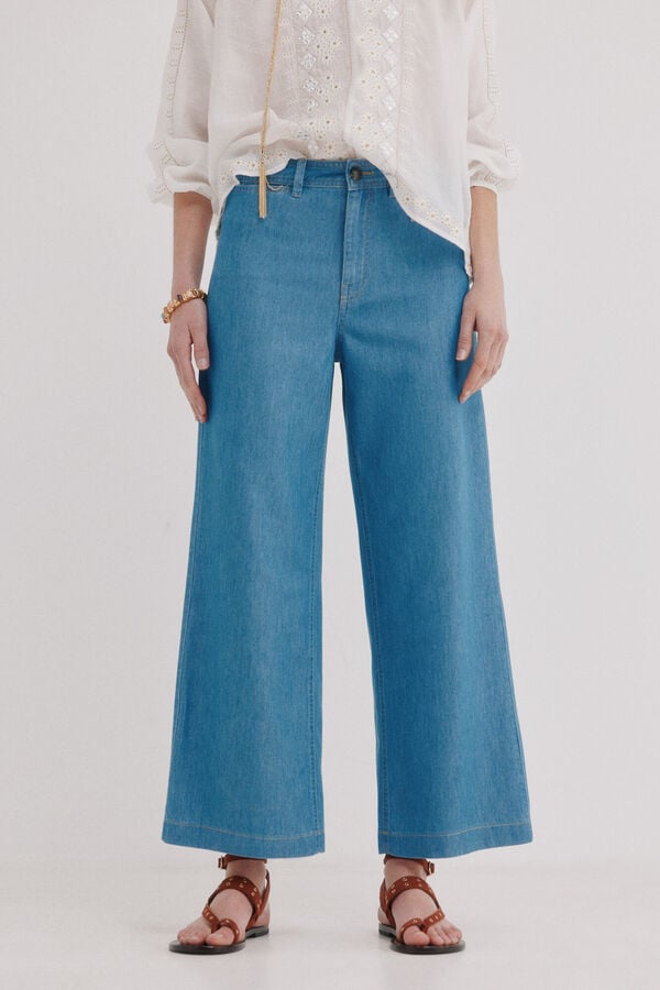 Hoss Intropia Berry. Denim tencel Azul
