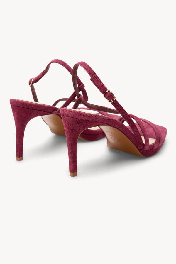 Hoss Intropia Mireia. Sandalias tac&oacute;n ante Lila