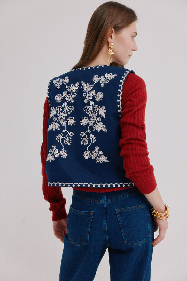 Hoss Intropia Edurne. Colete denim Azul