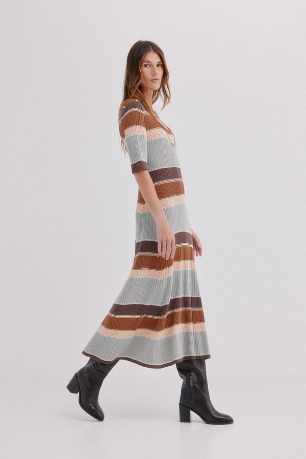 Hoss Intropia Aria. Vestido de malha Multicolorido
