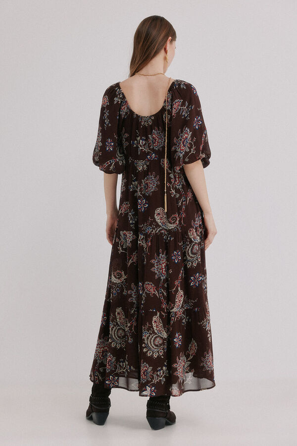 Hoss Intropia Adela. Vestido estampado Castanho