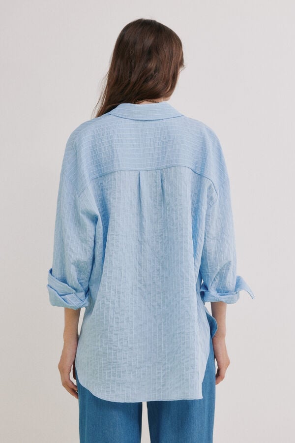 Hoss Intropia Cordelia. Camisa rayas Azul