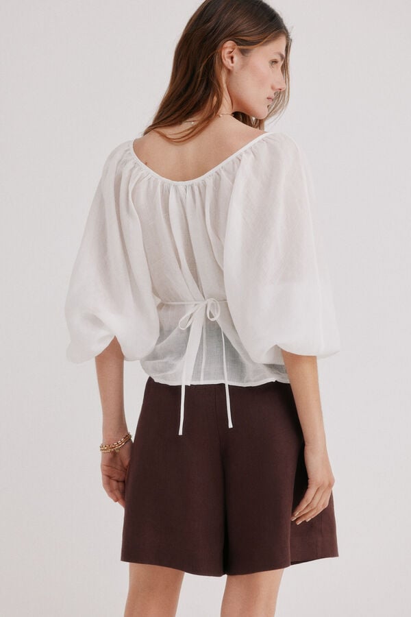 Hoss Intropia Caroline. Blusa de manga comprida Branco