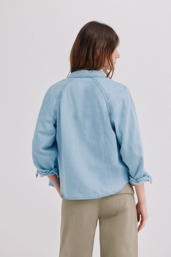 Hoss Intropia Cora. Camisa denim Azul