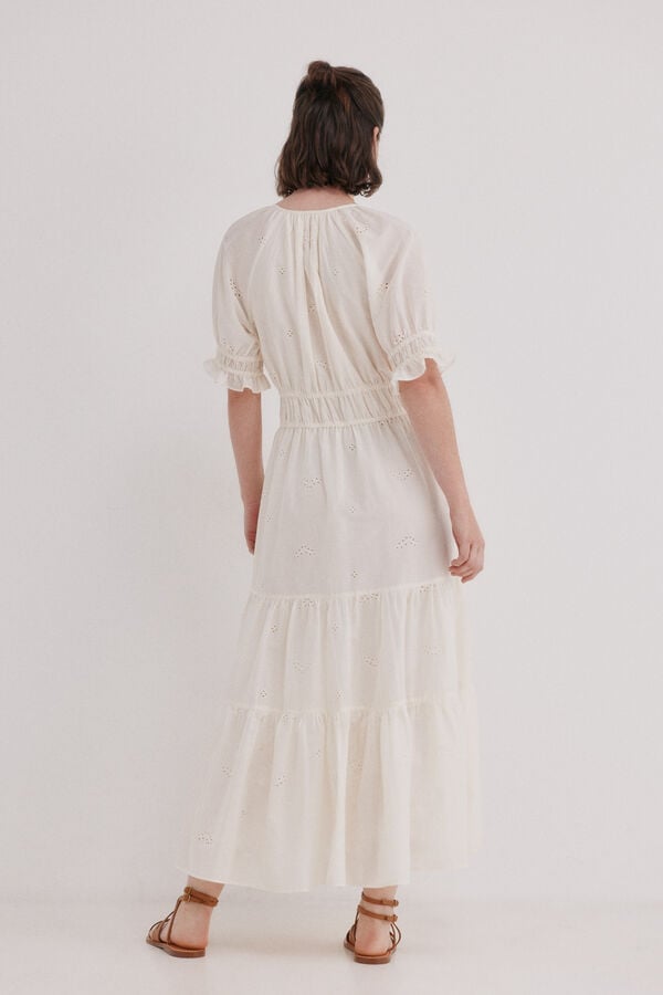 Hoss Intropia Alana. Vestido midi Blanco
