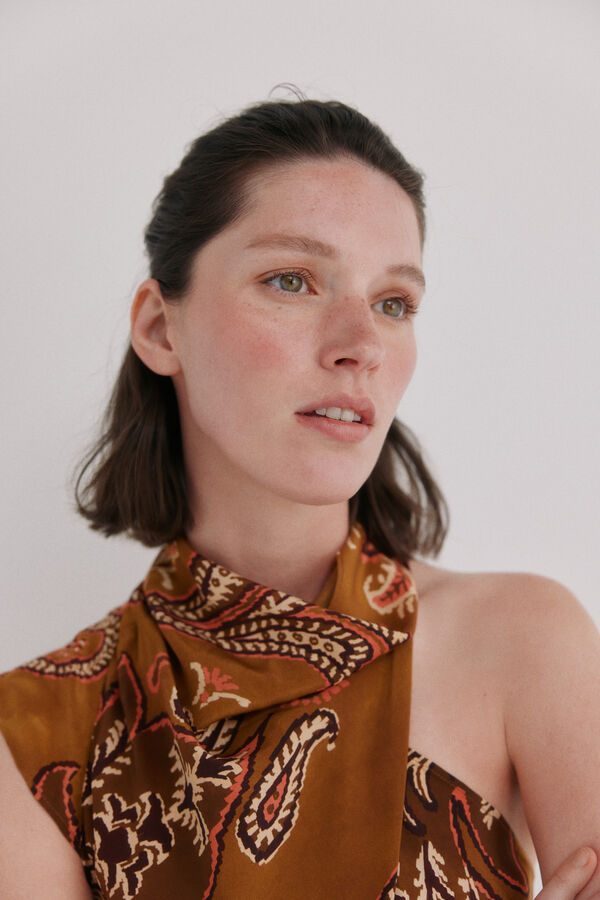 Hoss Intropia Cornelia. Blusa assim&eacute;trica Multicolorido