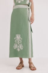 Hoss Intropia Renata. Falda cruzada Verde