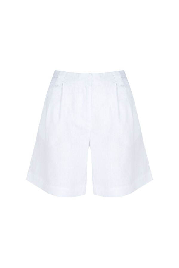 Hoss Intropia Bermuda em linho Pemar Branco