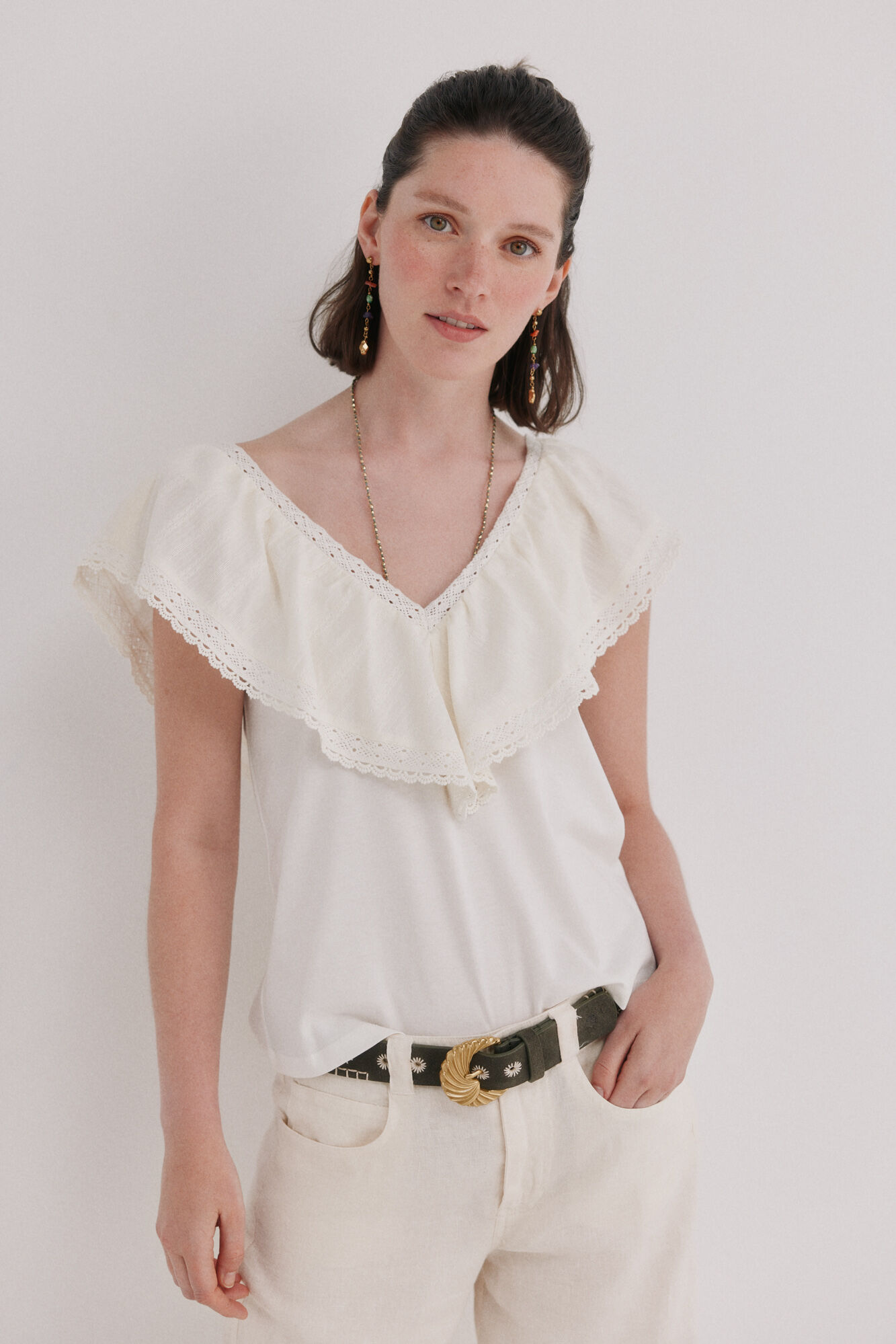 Hoss Intropia T-shirt com folho Malaika