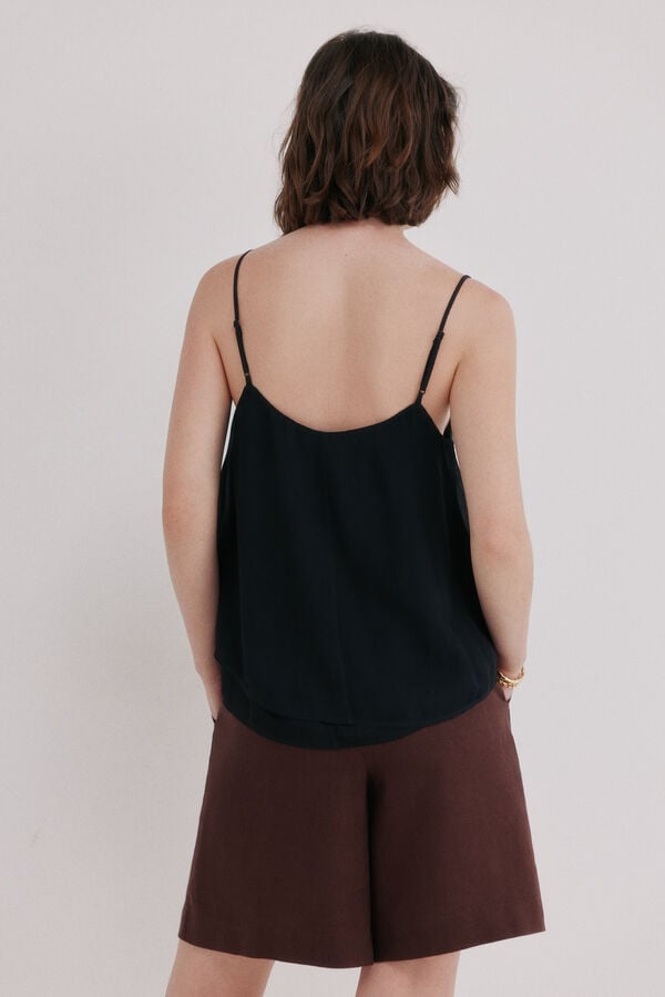 Hoss Intropia Clarissa. Top lencero Negro