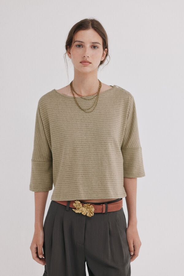 Hoss Intropia Marie. Camiseta lavada Marron