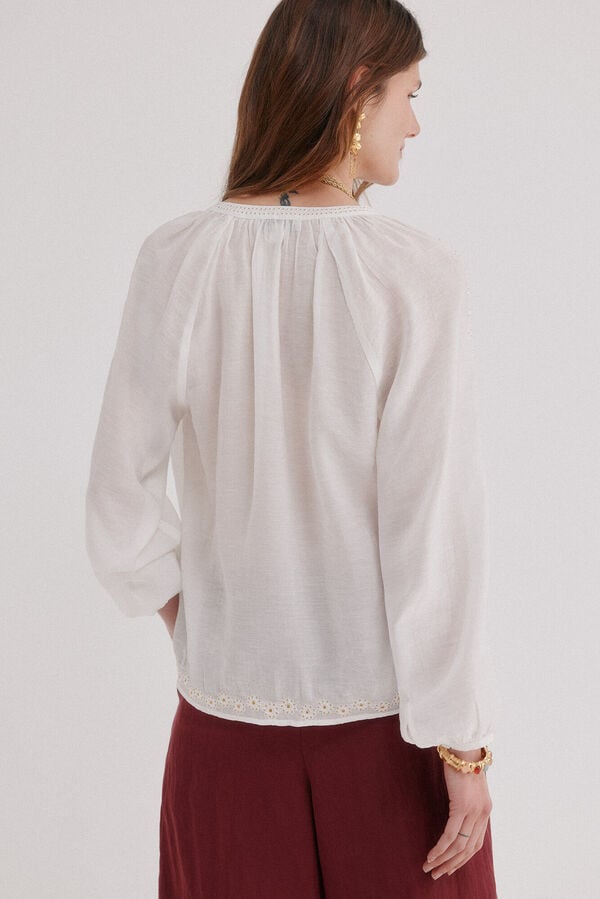 Hoss Intropia Constance. Blusa de manga comprida Branco