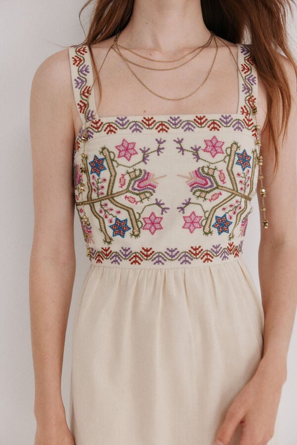 Hoss Intropia Arianna.Vestido midi Castanho