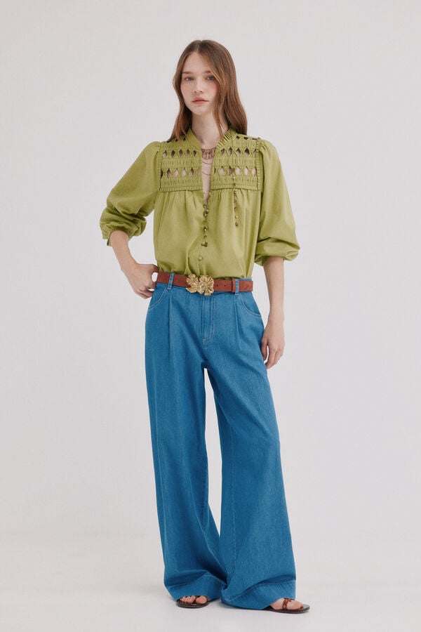 Hoss Intropia Bibiana. Jeans pernera ancha Azul marino