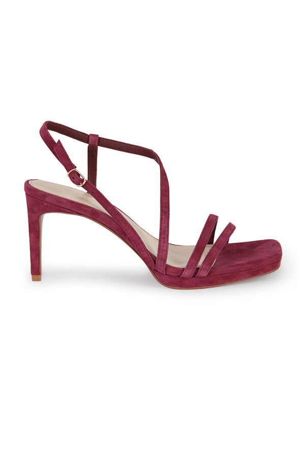 Hoss Intropia Mireia. Sandalias tac&oacute;n ante Lila