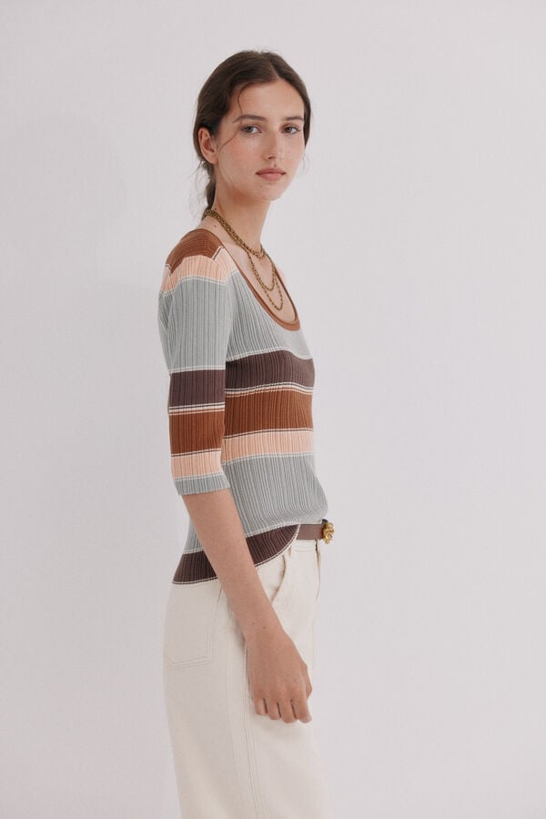 Hoss Intropia Top de riscas Multicolorido