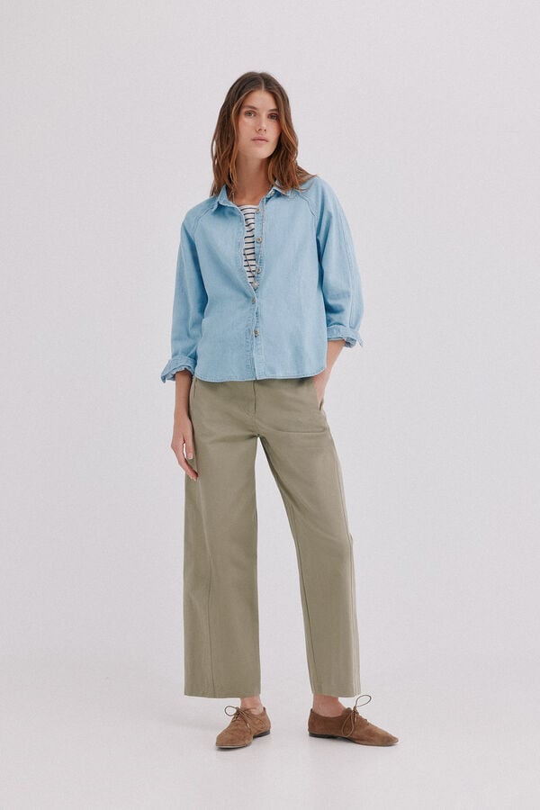 Hoss Intropia Cora. Camisa denim Azul