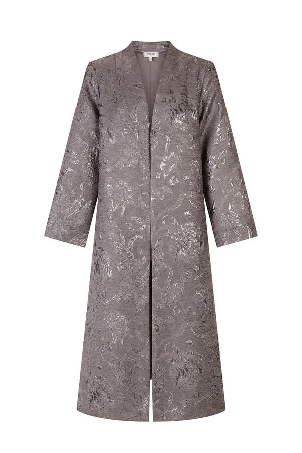 Hoss Intropia Eva. Kimono jacquard Gris
