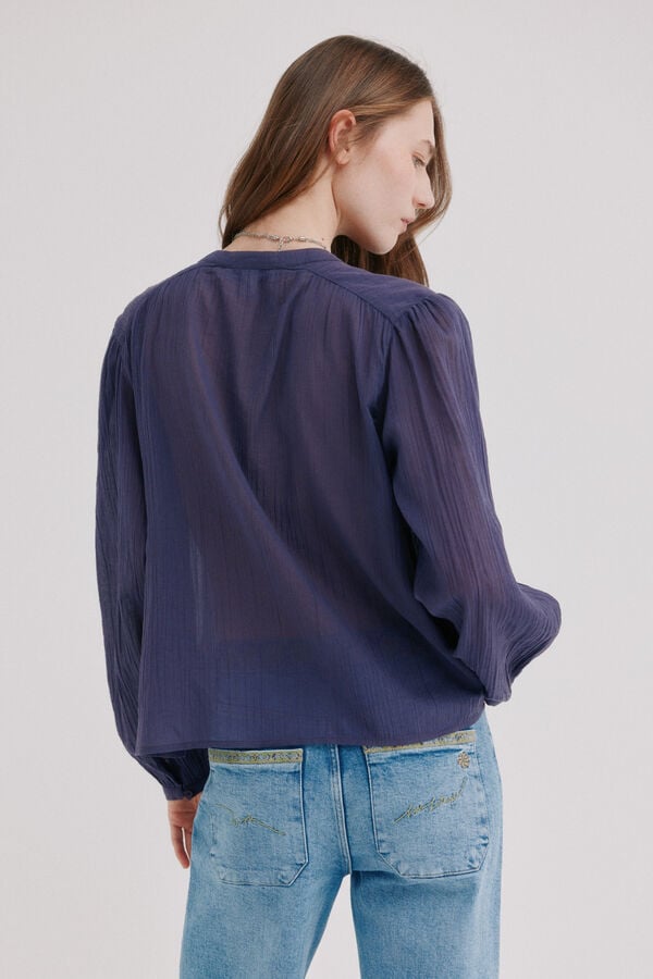 Hoss Intropia Cassie. Blusa bordada Roxo
