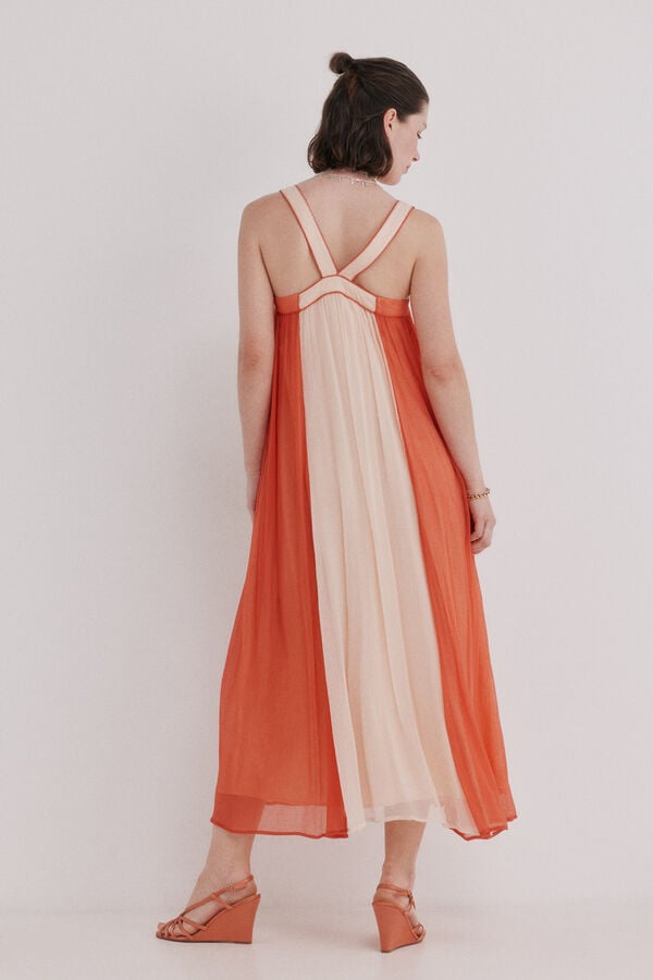 Hoss Intropia Asela. Vestido con abalorios Coral
