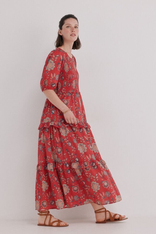 Hoss Intropia Asha. Vestido midi fluido Multicolorido
