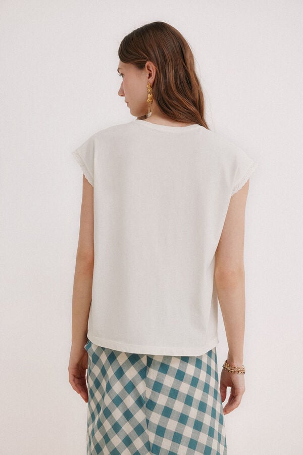 Hoss Intropia Momo. T-shirt lavada Beige