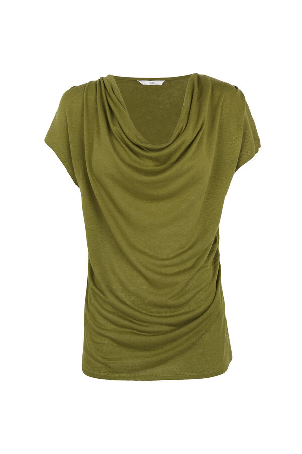 Hoss Intropia Madeline. T-shirt drapeada Verde