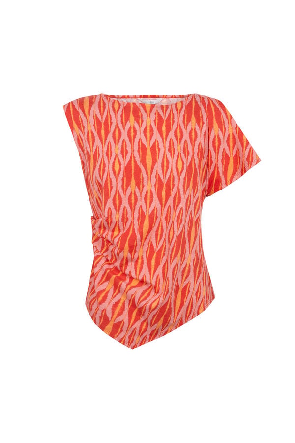 Hoss Intropia Melania. Camiseta asim&eacute;trica Multicolor
