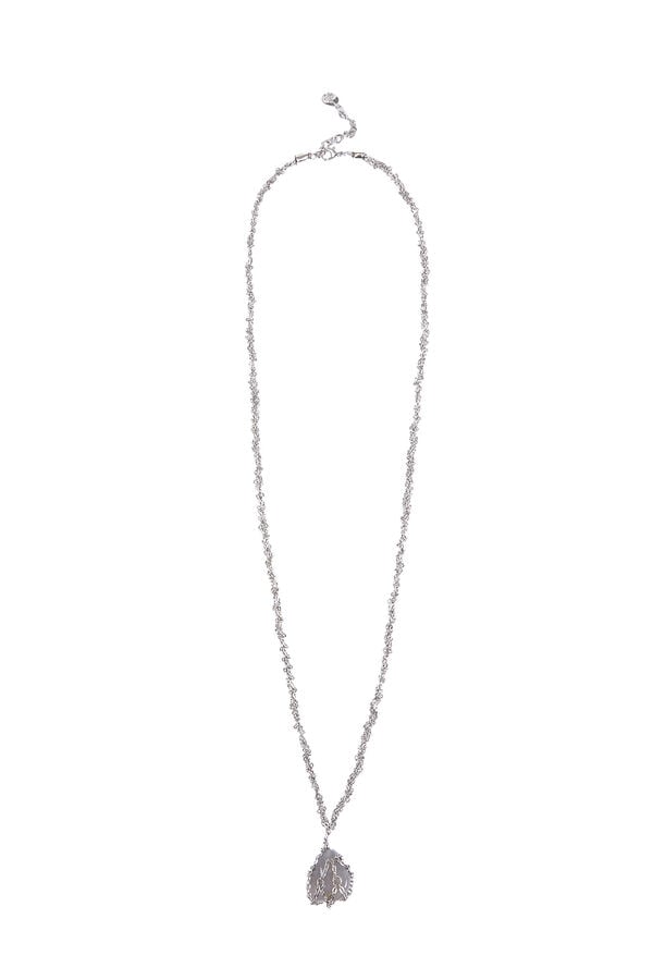 Hoss Intropia Luz. Collar con piedra natural Gris