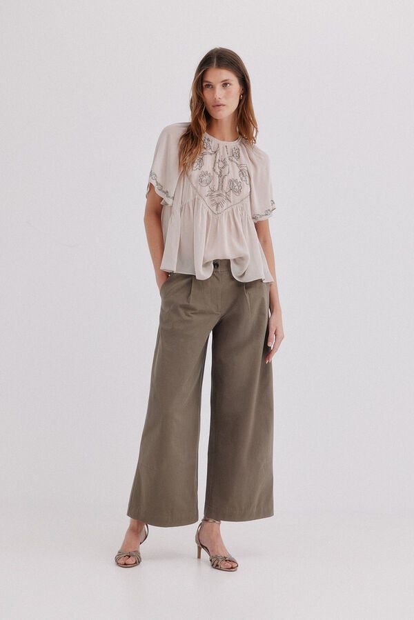 Hoss Intropia Carol. Blusa fluida Cinzento