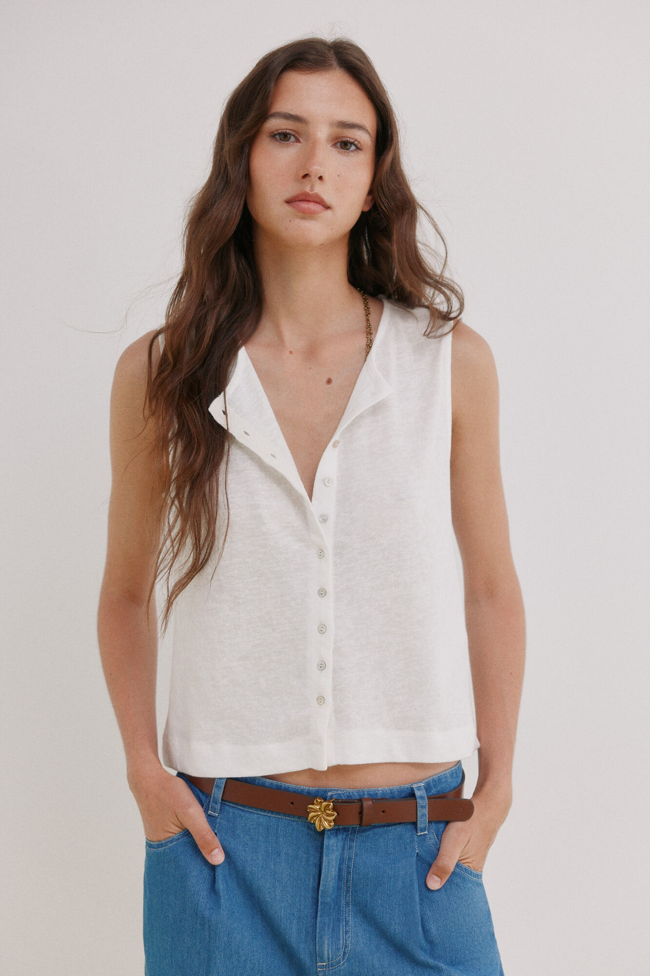 Hoss Intropia Mireia. Camiseta sin mangas tapeta