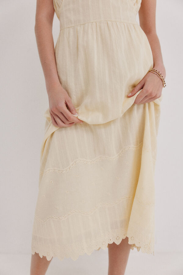 Hoss Intropia Adeline. Vestido fluido Amarillo