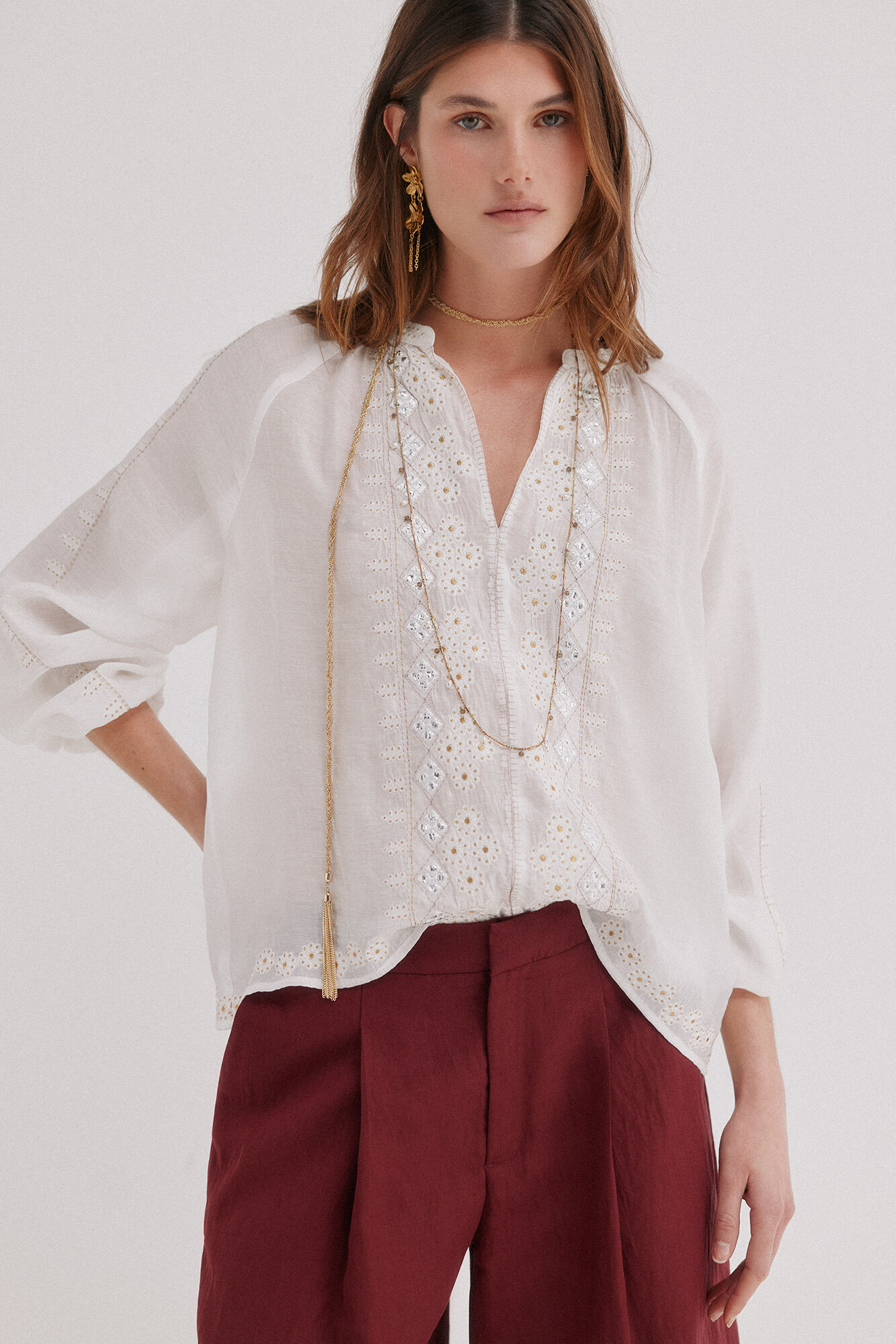 Hoss Intropia Constance. Blusa manga larga